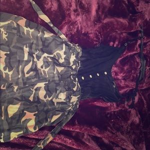 Army Romper Size Large